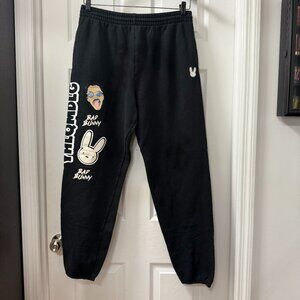 Bad Bunny sweatpants YHLQMDLG Yo Hago Lo Que Me Da La Gana FOL size Large (READ)